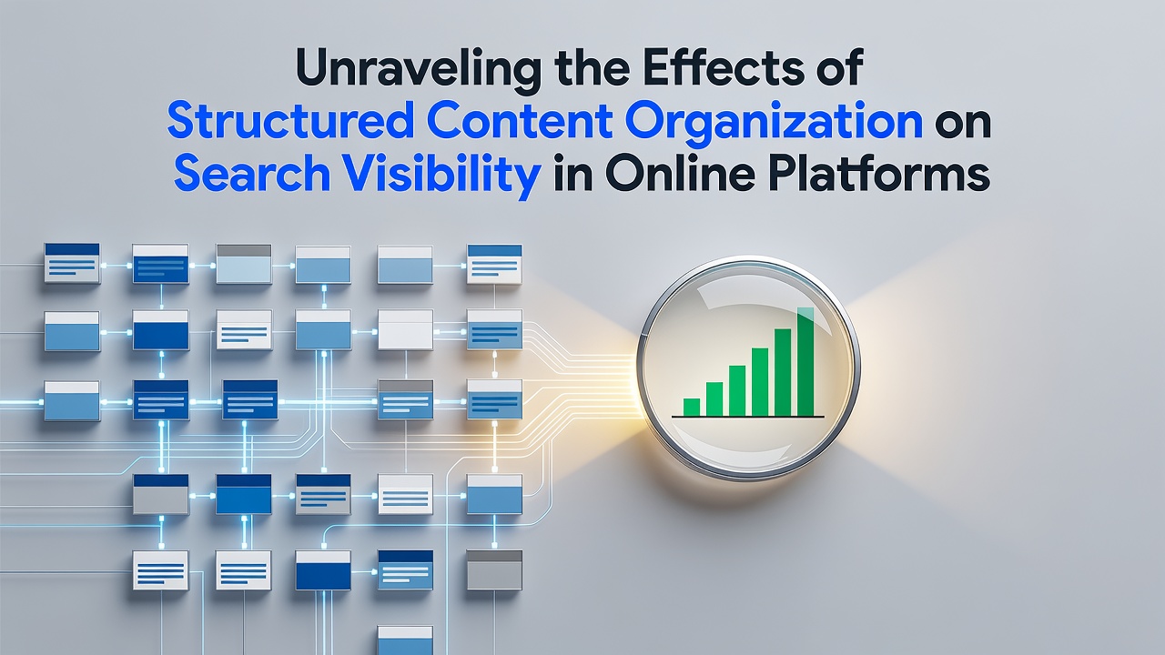 Unraveling the Effects of Structured Content Organization on Search Visibility in Online Platforms